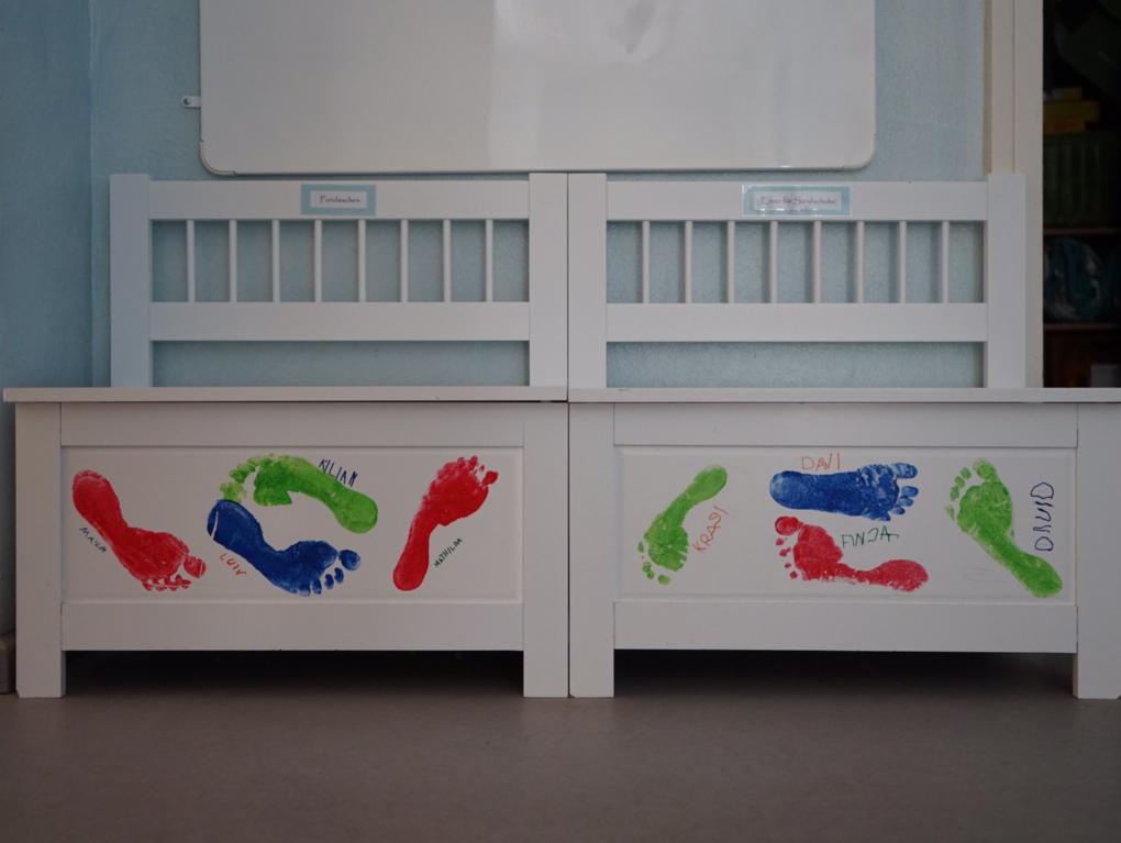 Schuhbank im Eingang